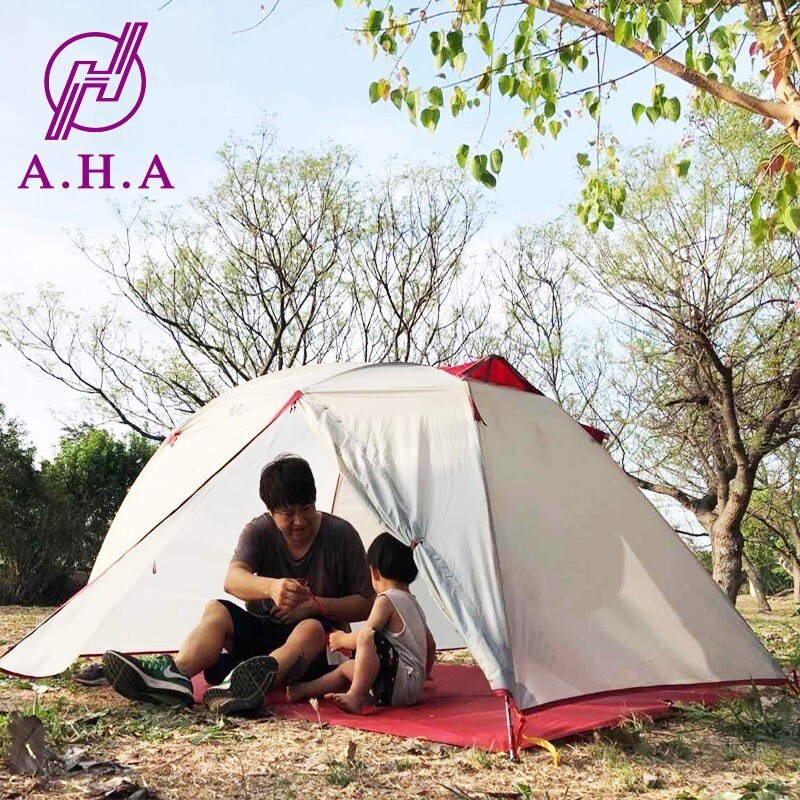 Cheap Goat Tents Outdoor Double Aluminum Rod Tent Fully Quick Opening Tents Waterproof Canopy Camping Hiking Tent Beach Family Travel Tools   